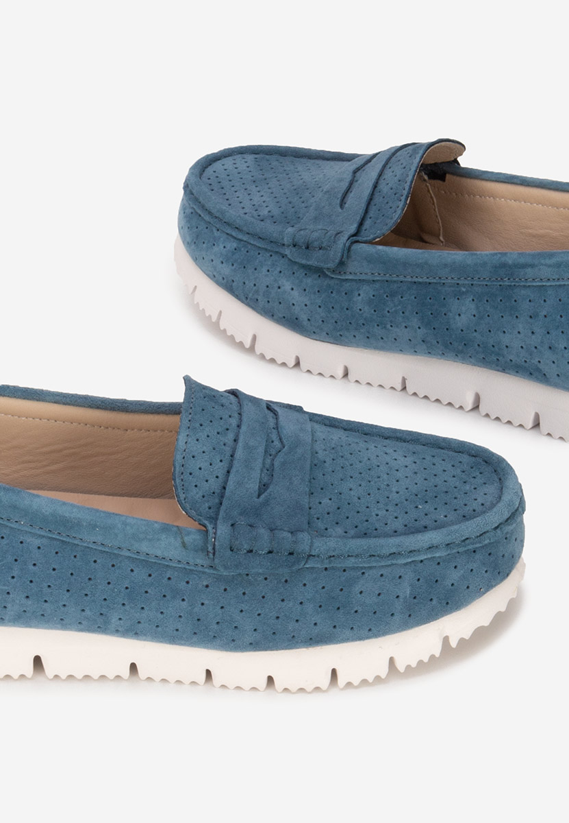 Mocasini dama piele Valerimia navy