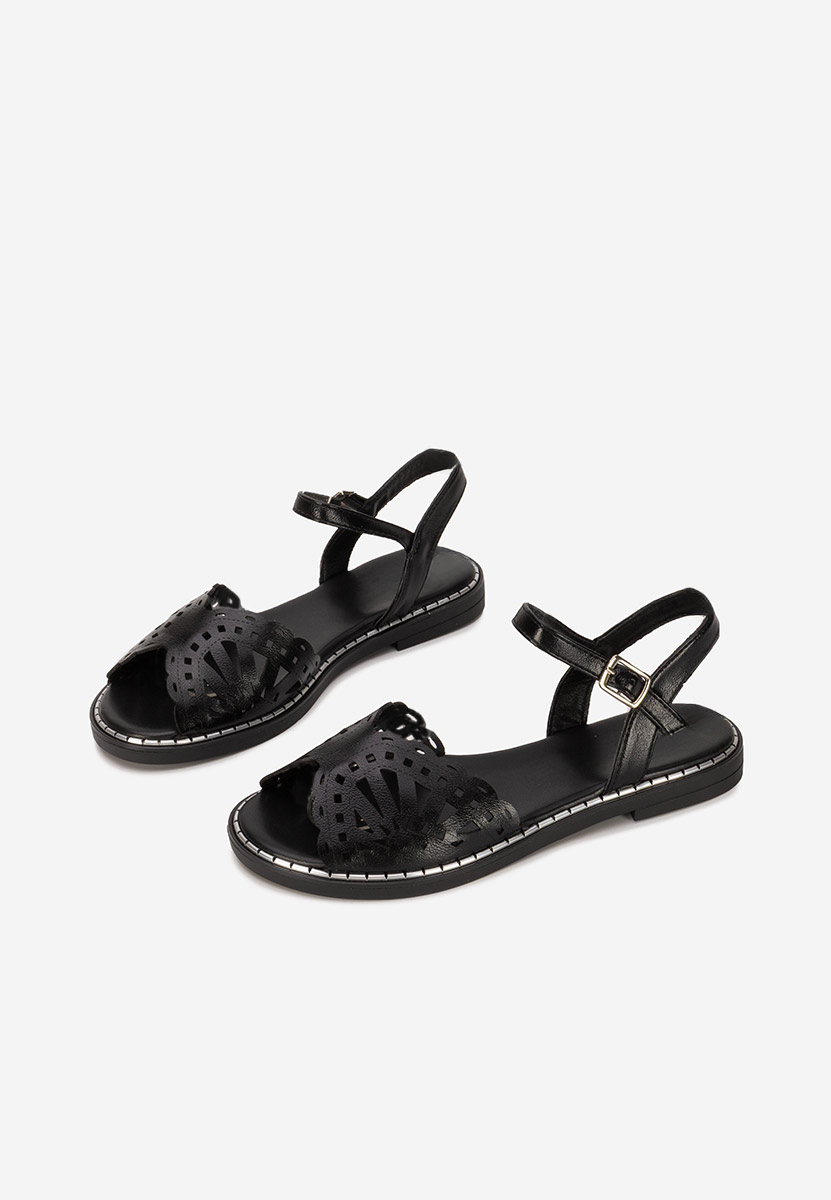Sandale cu talpa joasa Arasela negre