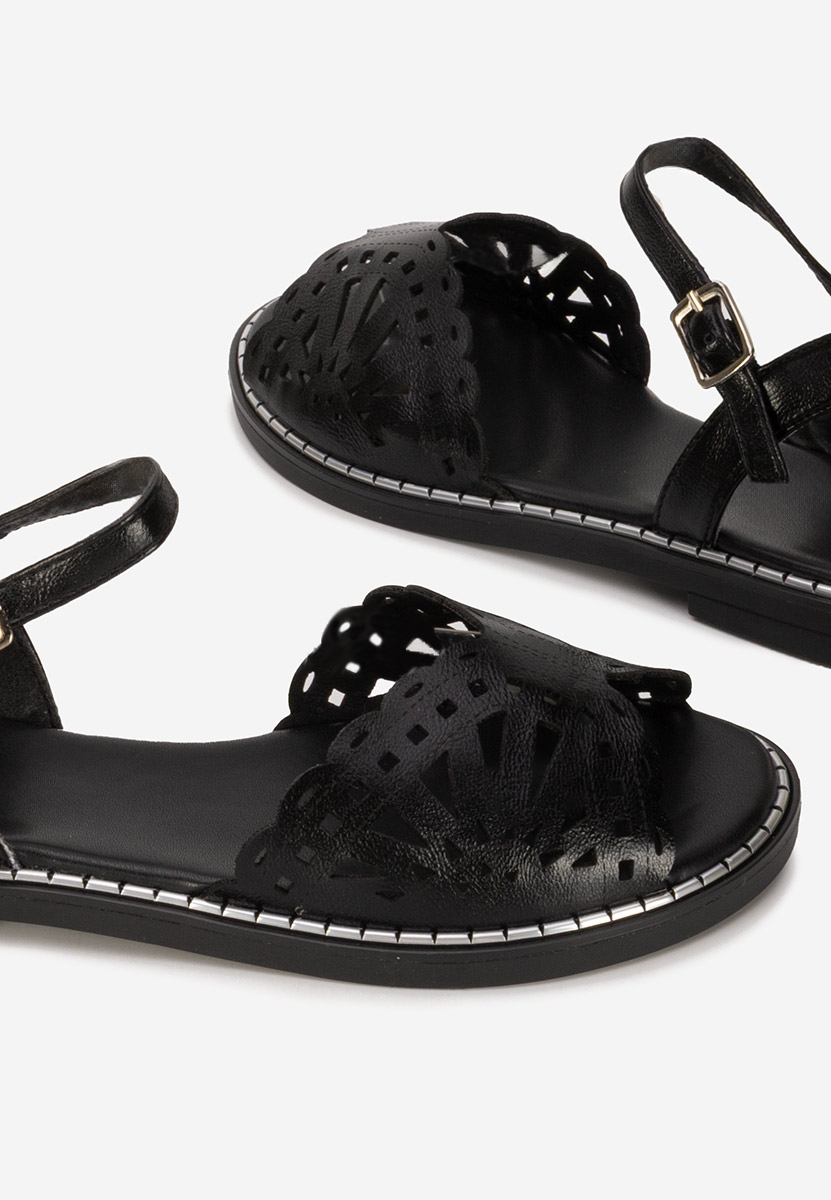 Sandale cu talpa joasa Arasela negre