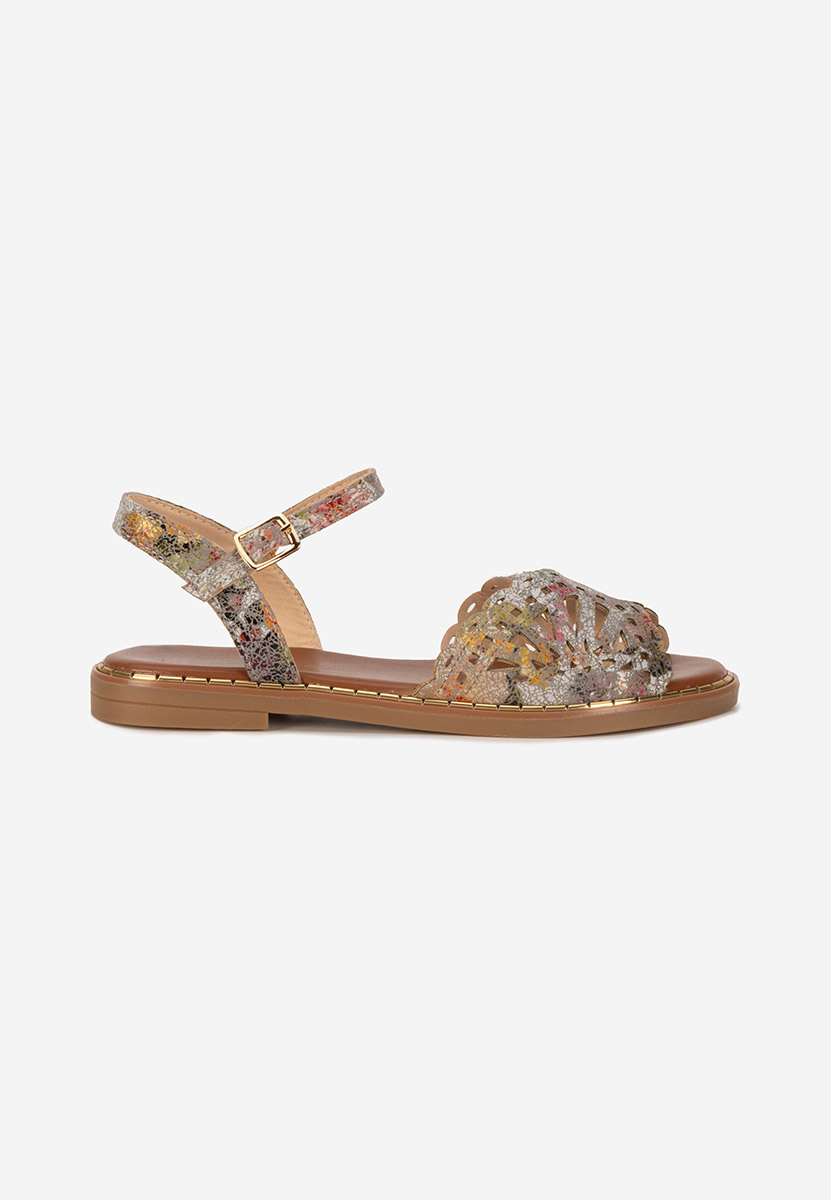 Sandale cu talpa joasa Arasela multicolore
