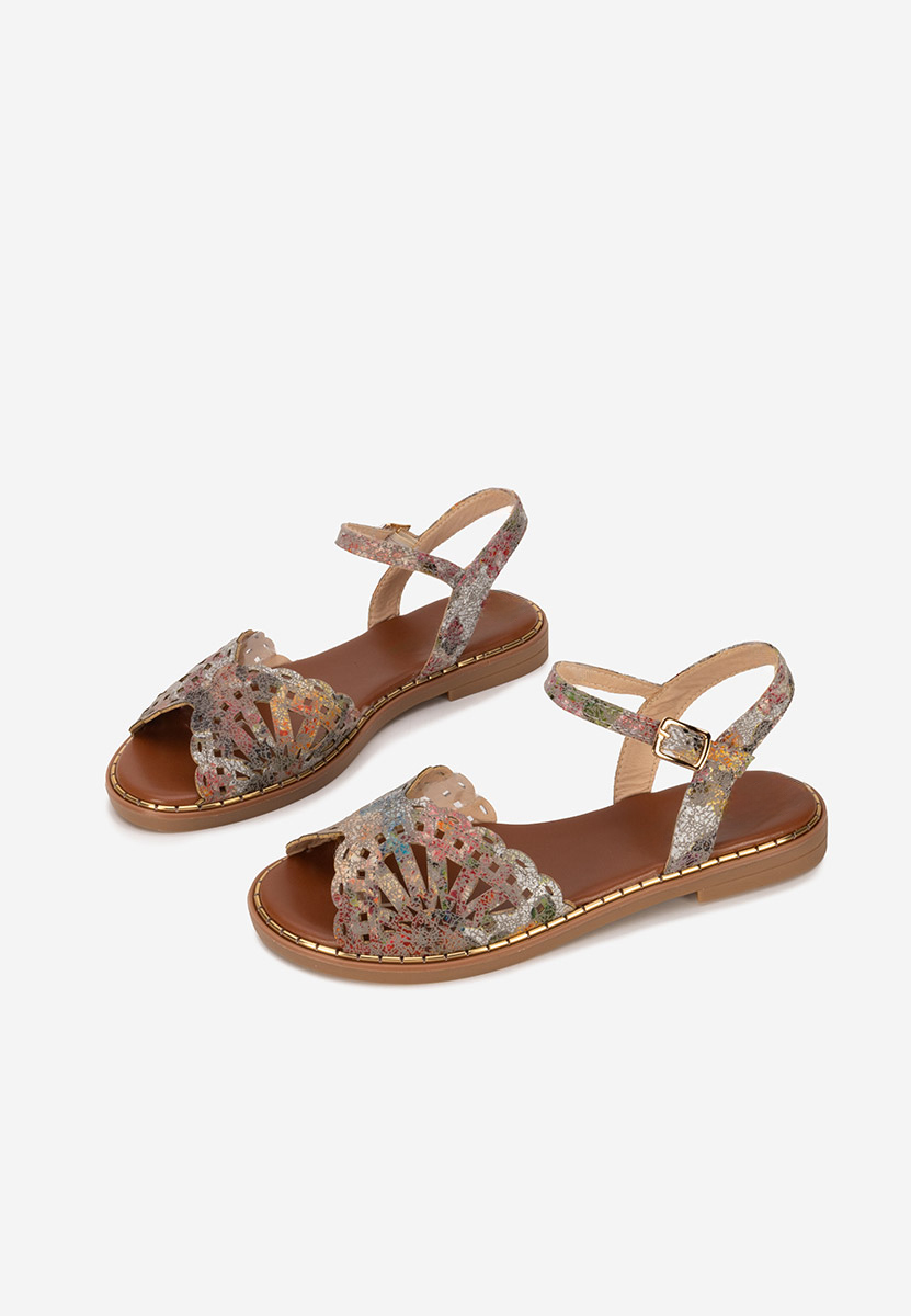 Sandale cu talpa joasa Arasela multicolore