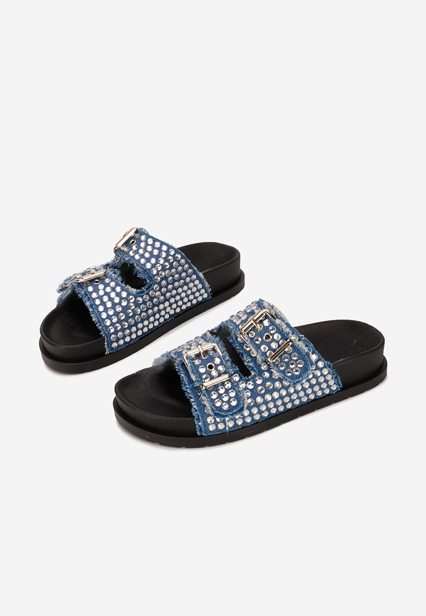Papuci cu talpa inalta Anamia V2 denim