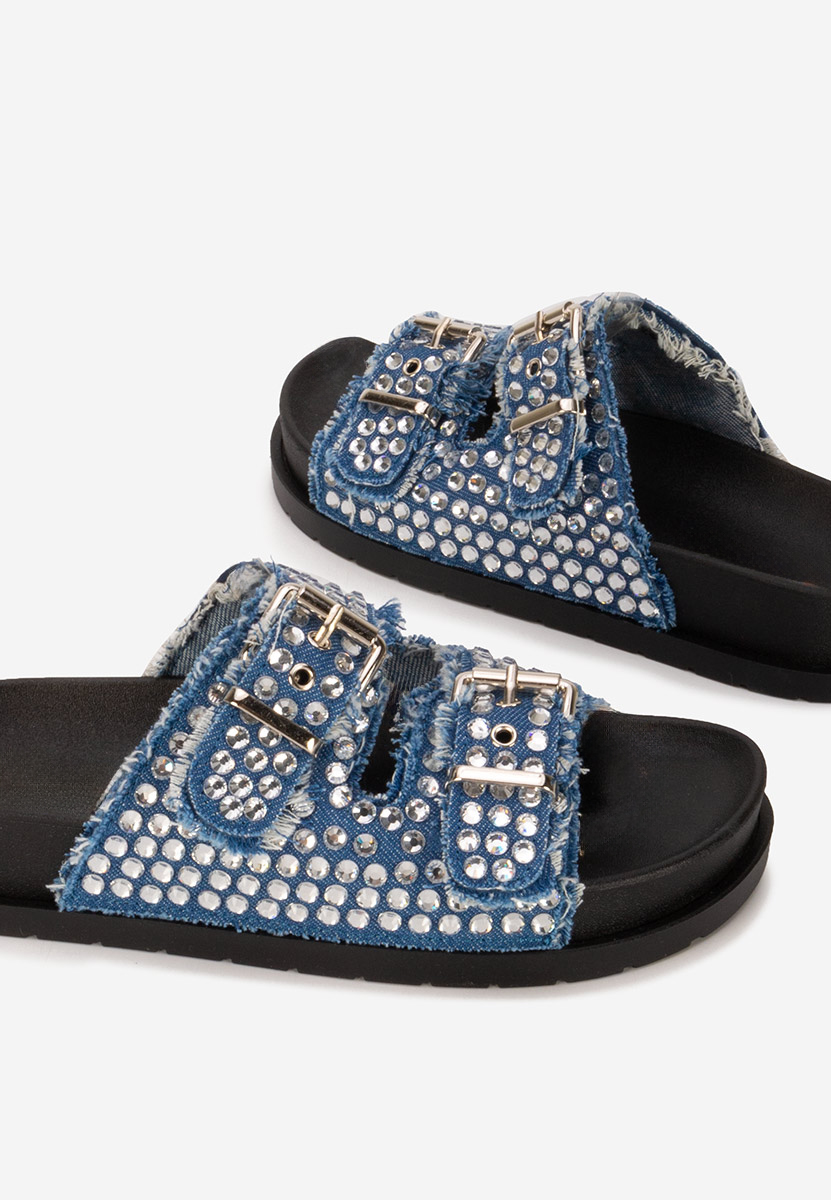 Papuci cu talpa inalta Anamia V2 denim