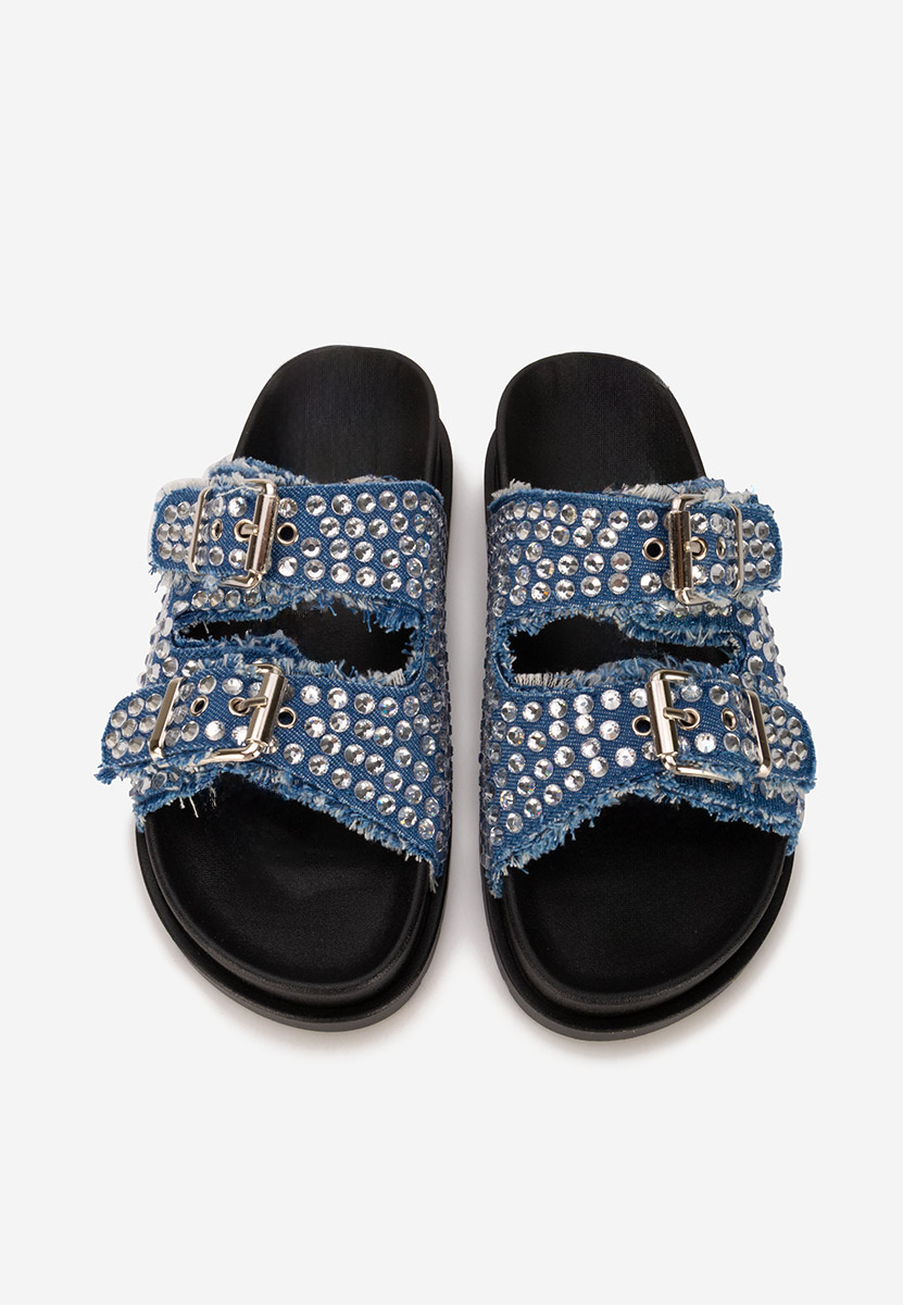 Papuci cu talpa inalta Anamia V2 denim