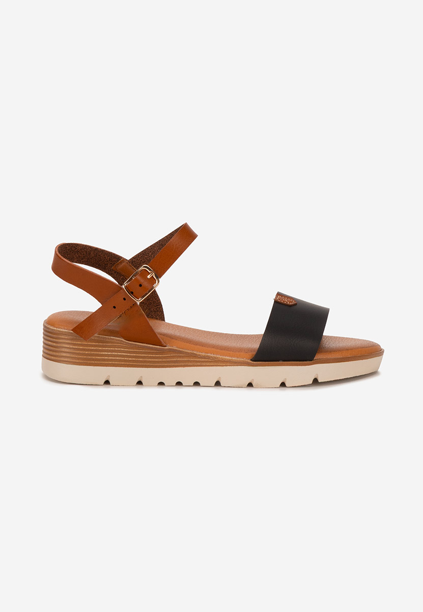 Sandale cu platforma Rabielia negre