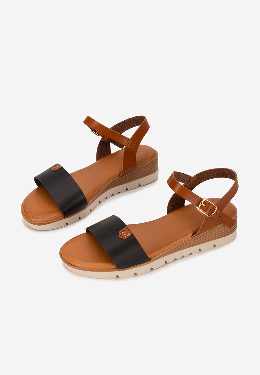 Sandale cu platforma Rabielia negre
