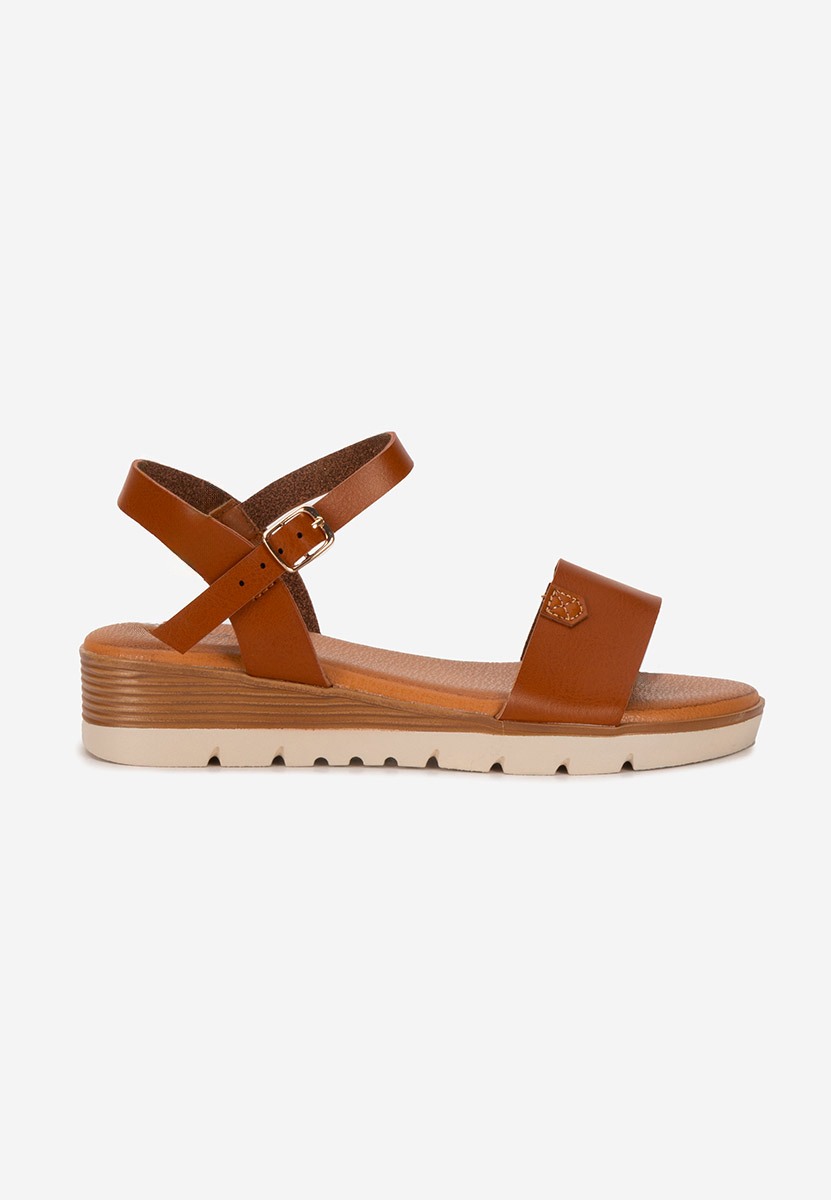 Sandale cu platforma Rabielia camel