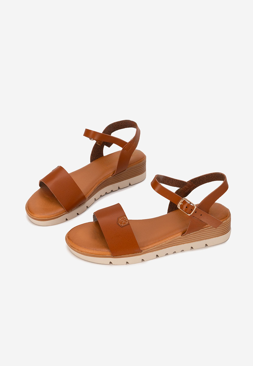 Sandale cu platforma Rabielia camel