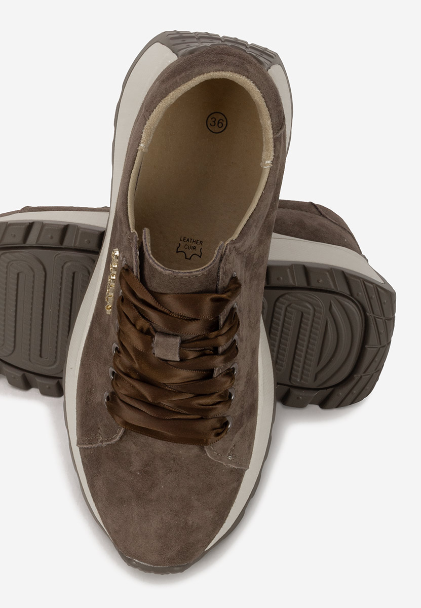 Sneakers dama piele Gonelia V2 maro