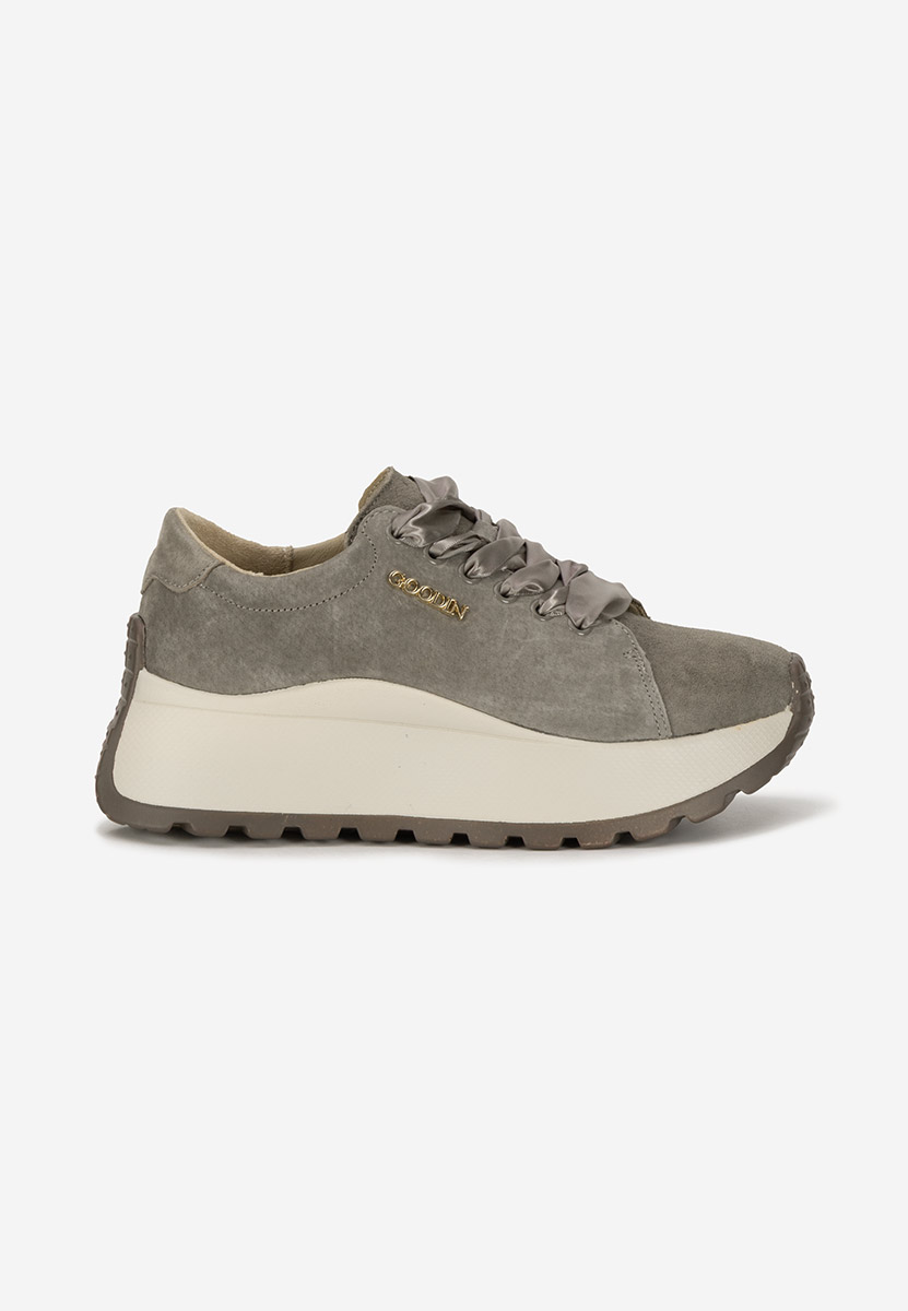 Sneakers dama piele Gonelia kaki