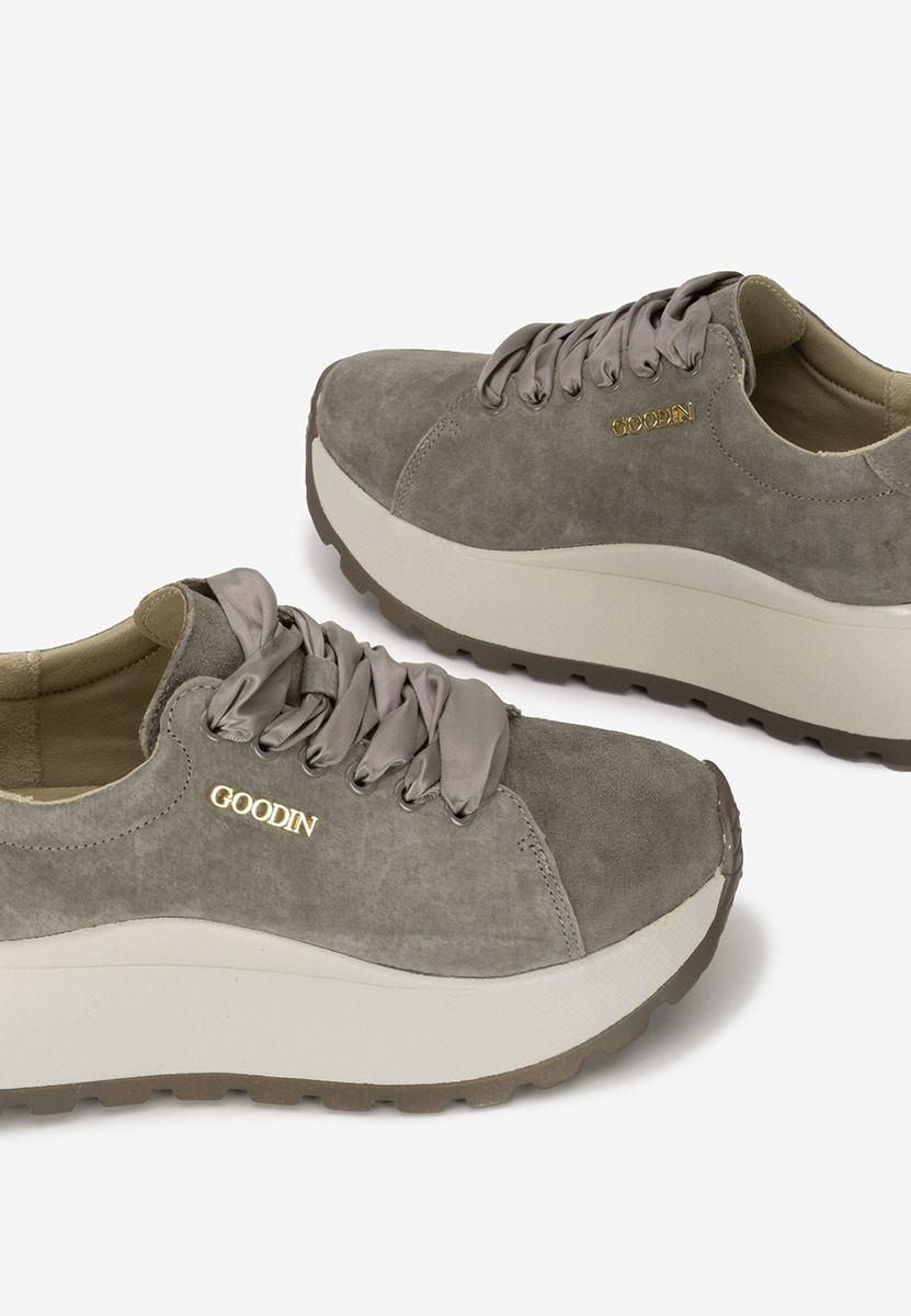 Sneakers dama piele Gonelia kaki