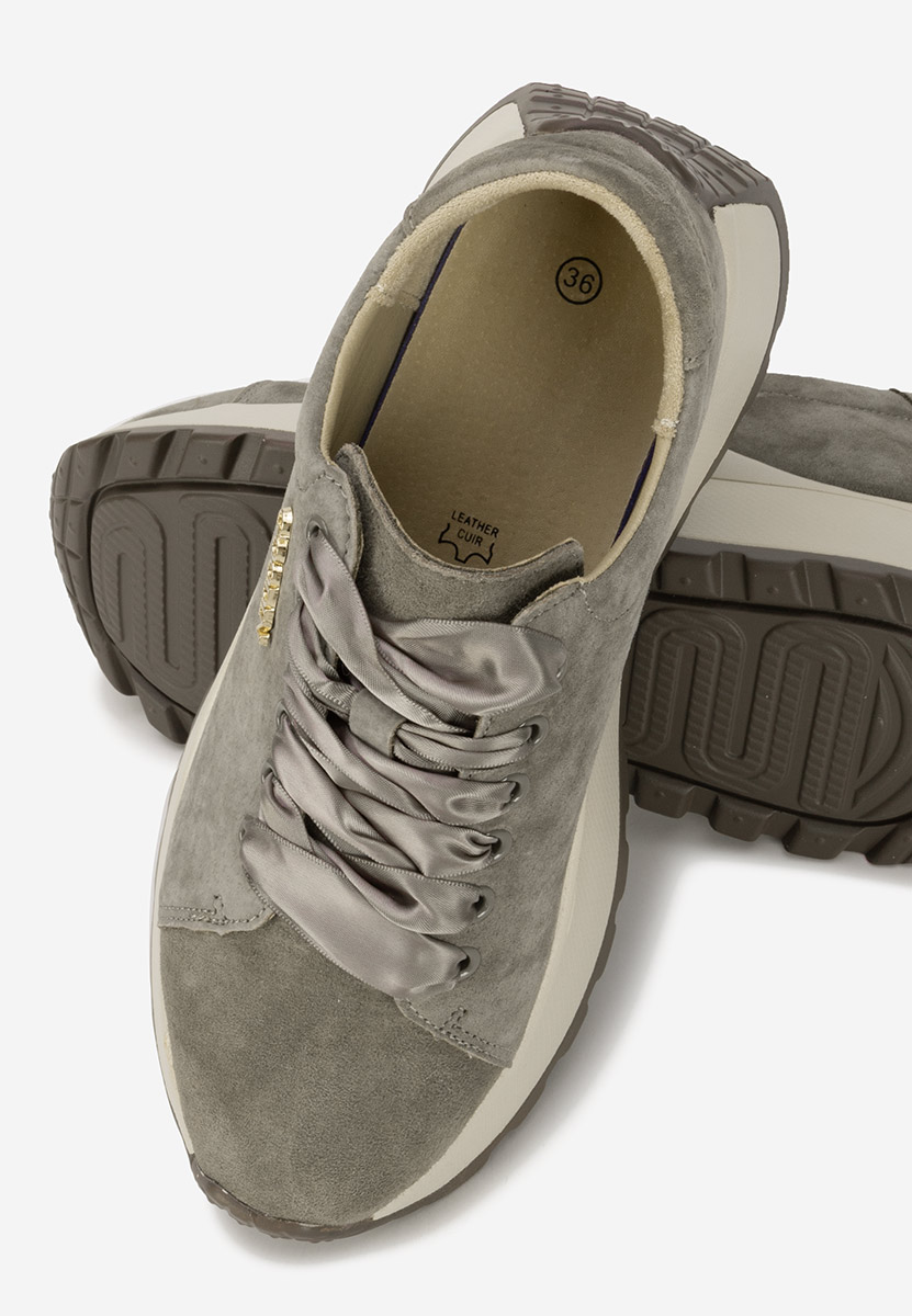 Sneakers dama piele Gonelia kaki