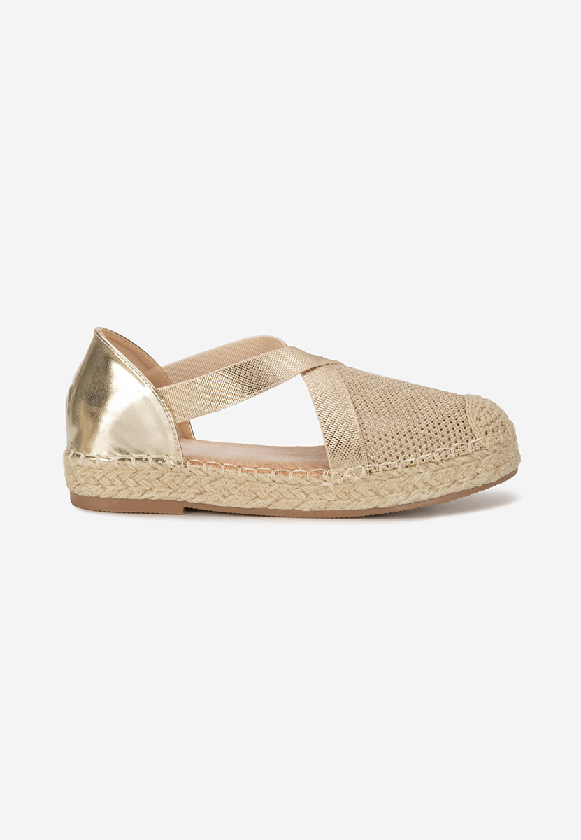 Espadrile dama Fensy aurii