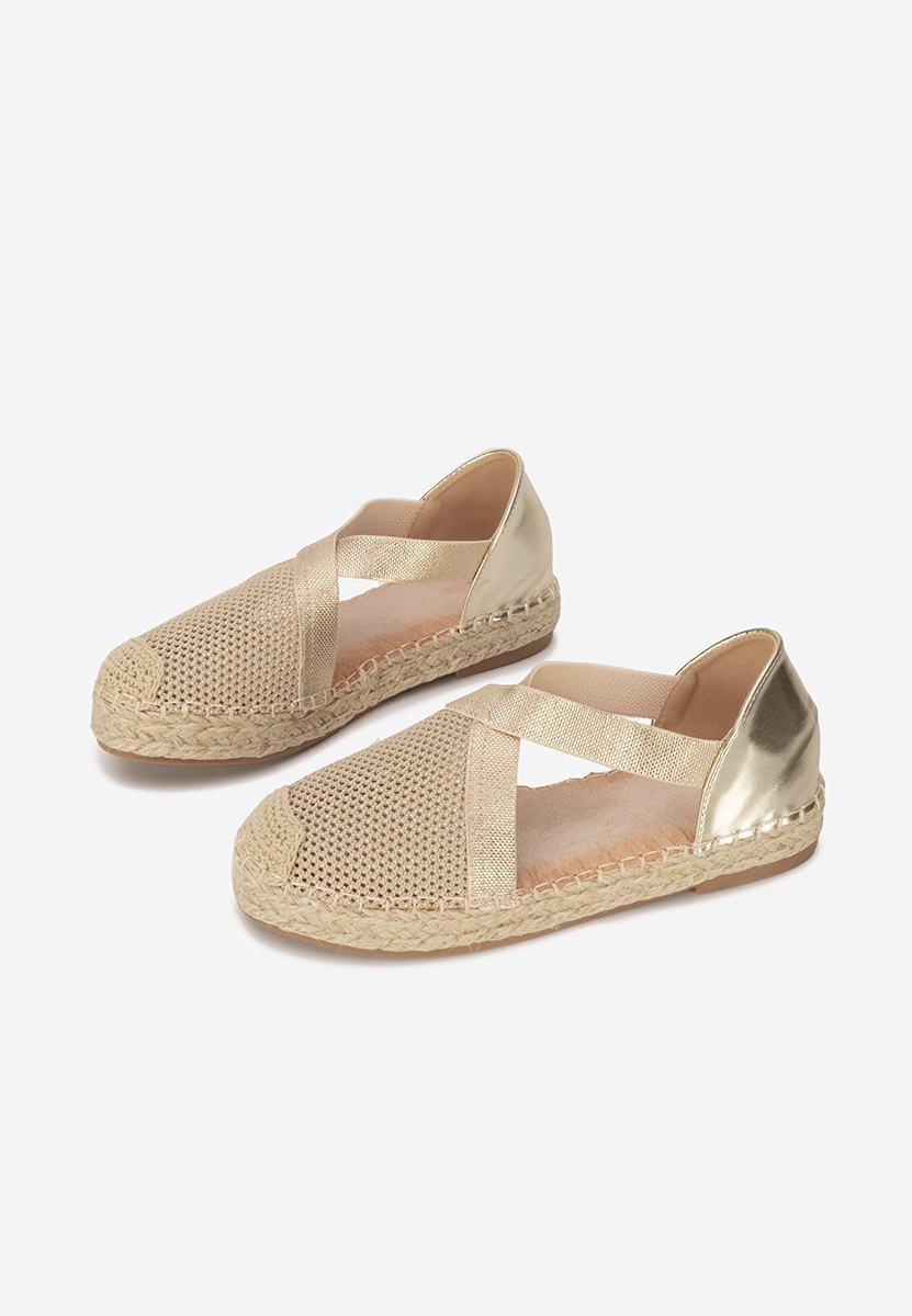 Espadrile dama Fensy aurii