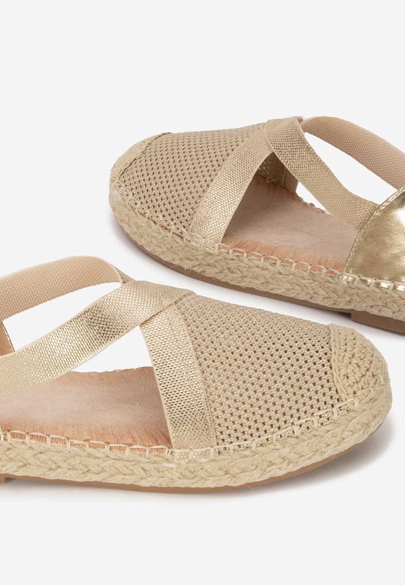 Espadrile dama Fensy aurii