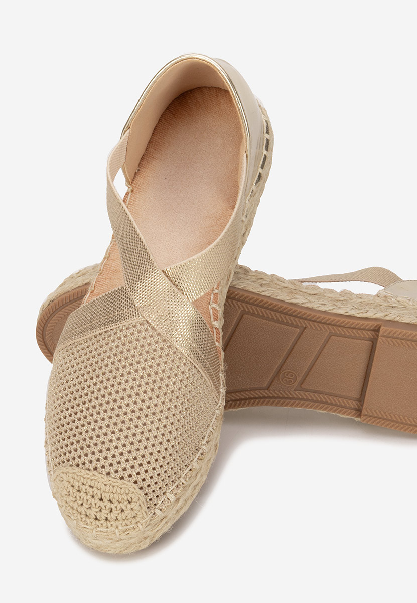 Espadrile dama Fensy aurii