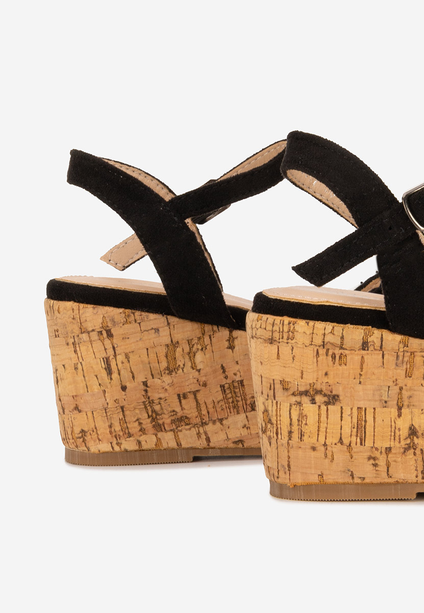 Sandale cu platforma Yarea negre