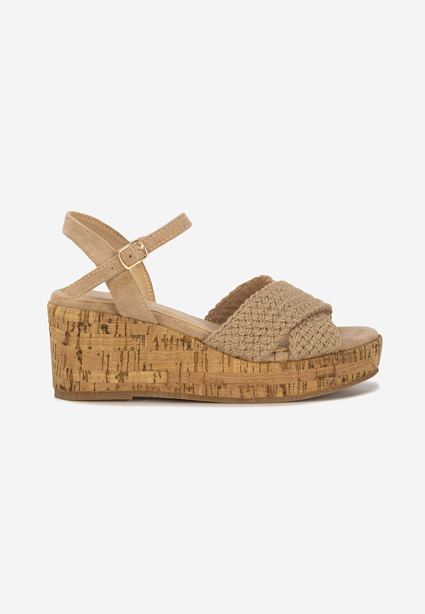 Sandale cu platforma Yarea kaki