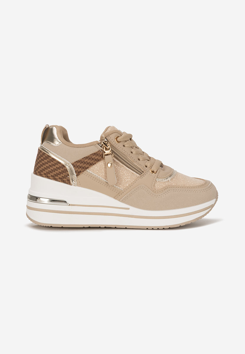 Sneakers cu platforma Snuvira kaki