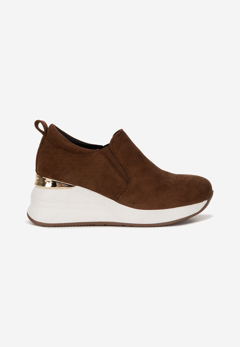 Pantofi casual cu platformă Leanne maro