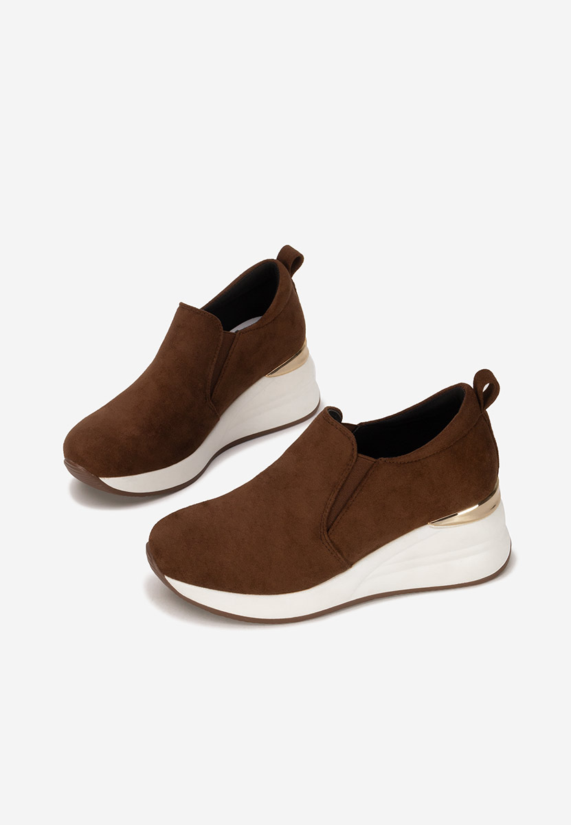 Pantofi casual cu platformă Leanne maro