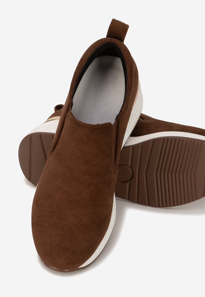 Pantofi casual cu platformă Leanne maro