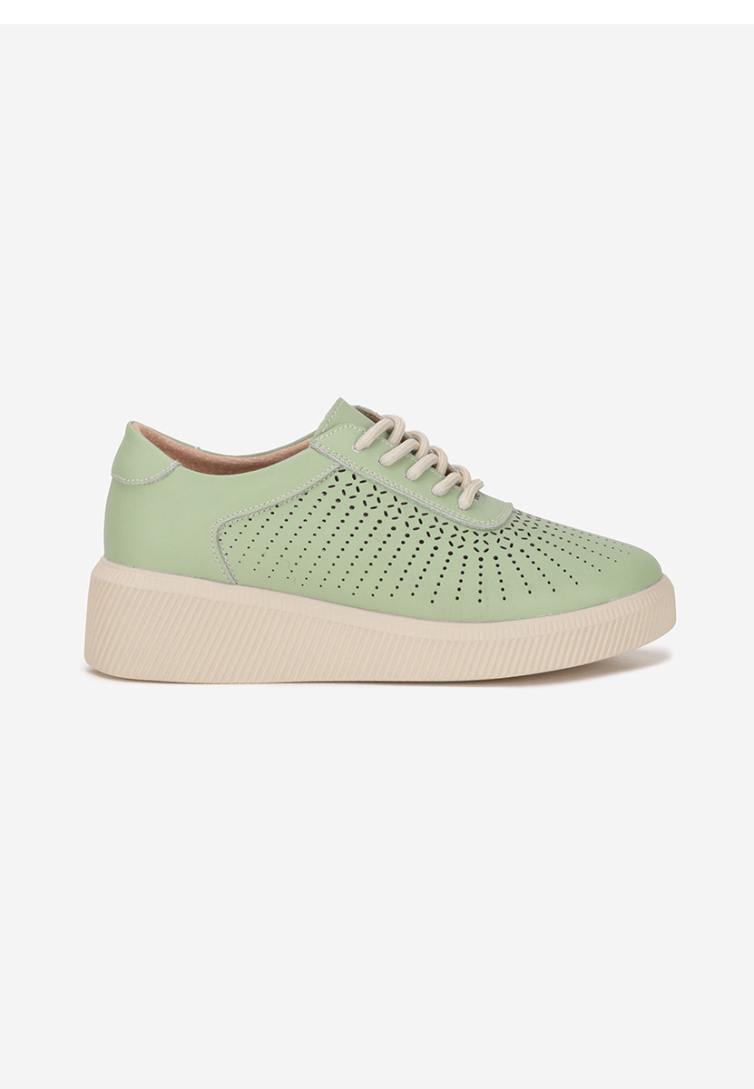 Sneakers dama piele Oleiana verzi