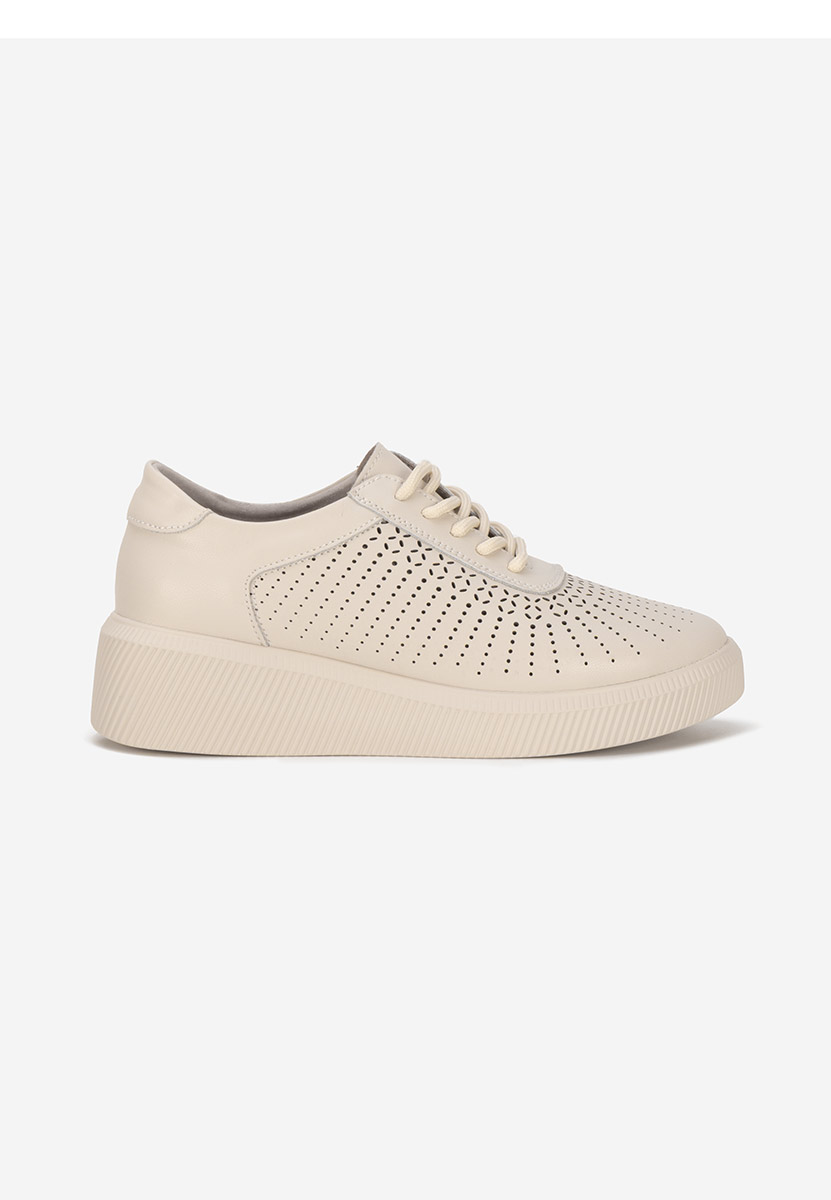Sneakers dama piele Oleiana bej