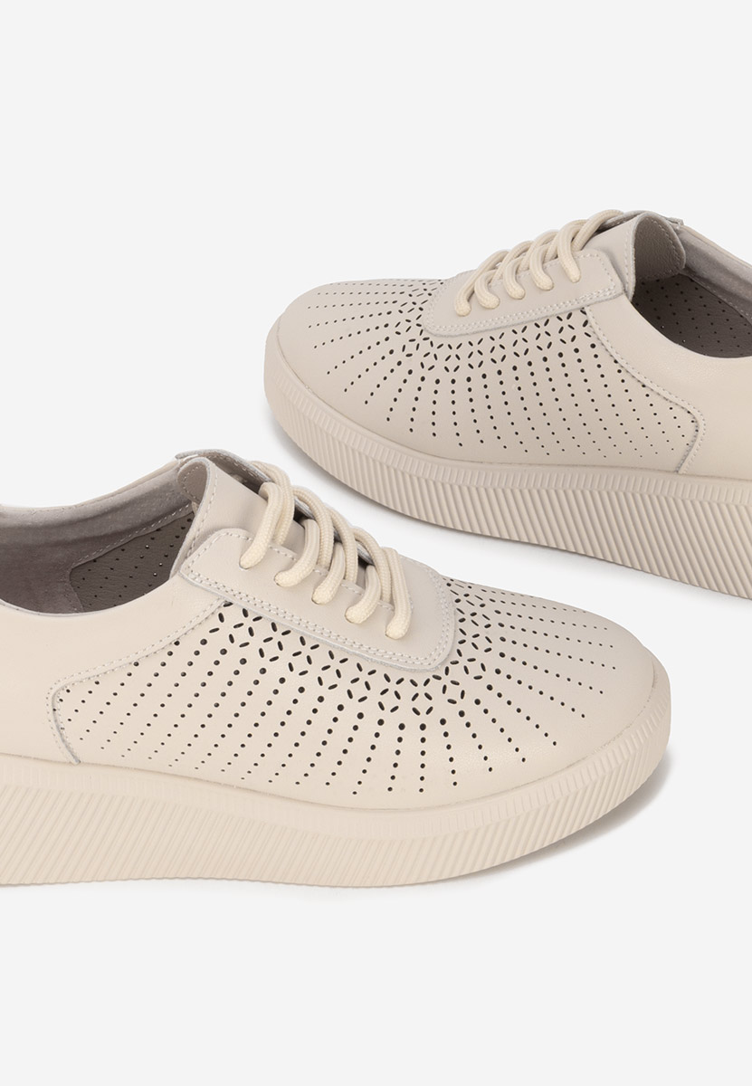 Sneakers dama piele Oleiana bej