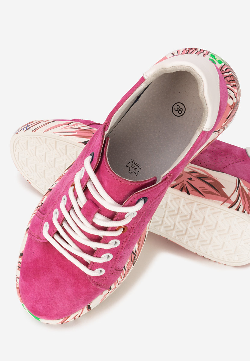 Sneakers dama piele Sandrina fucsia