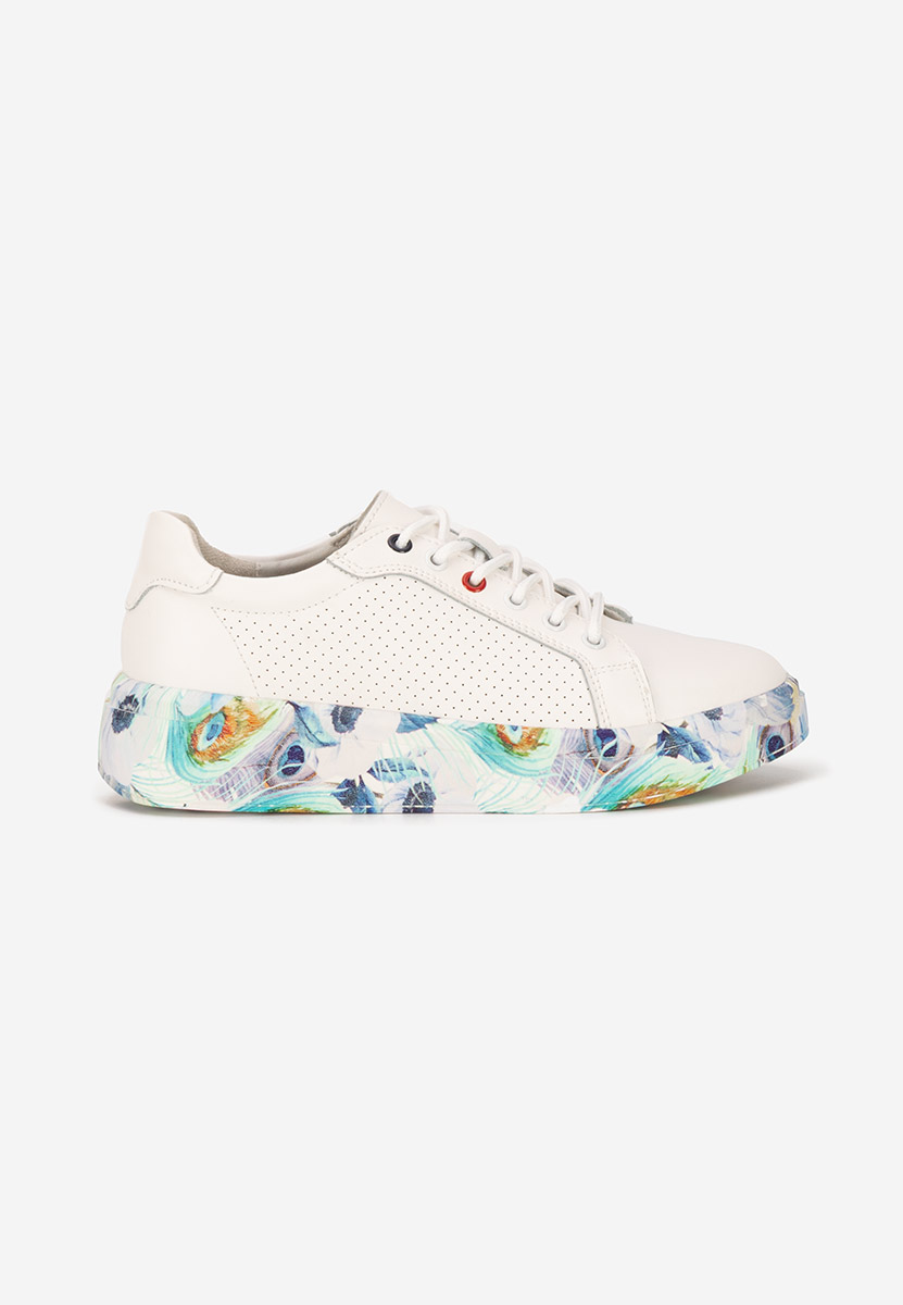 Sneakers dama piele Sandrina albi