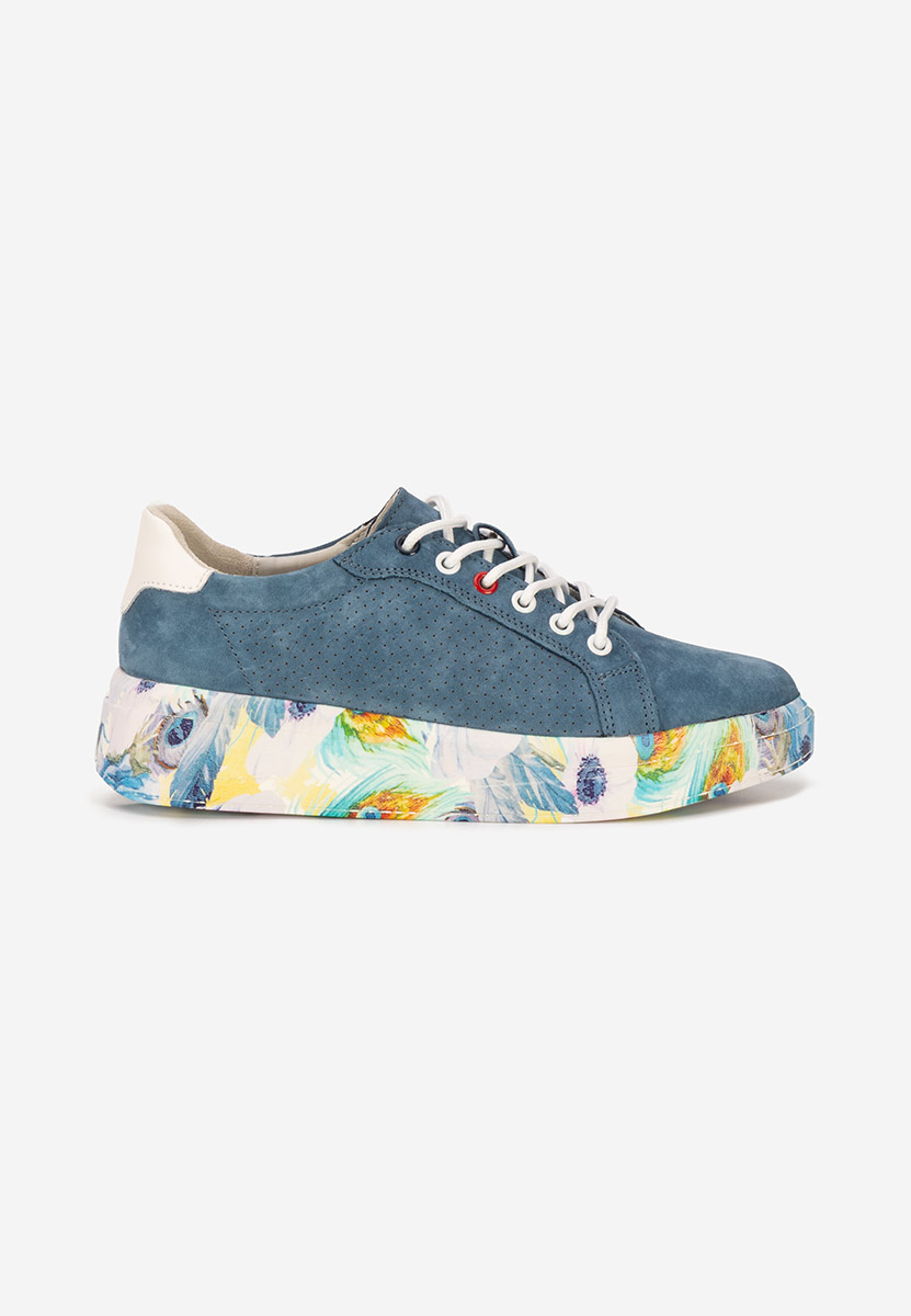 Sneakers dama piele Sandrina albastri