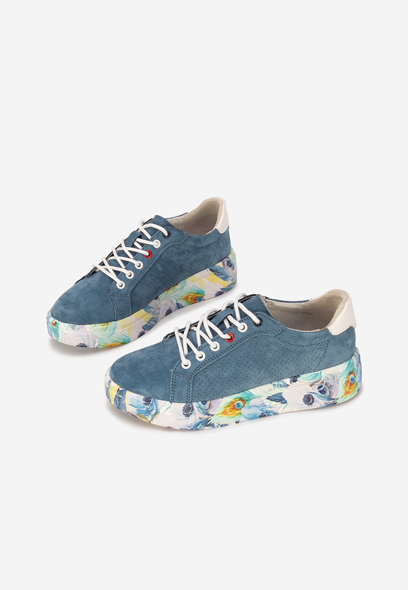 Sneakers dama piele Sandrina albastri