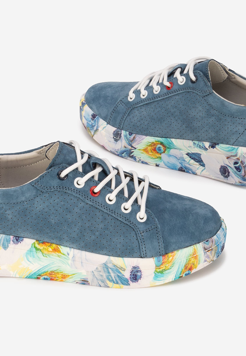 Sneakers dama piele Sandrina albastri