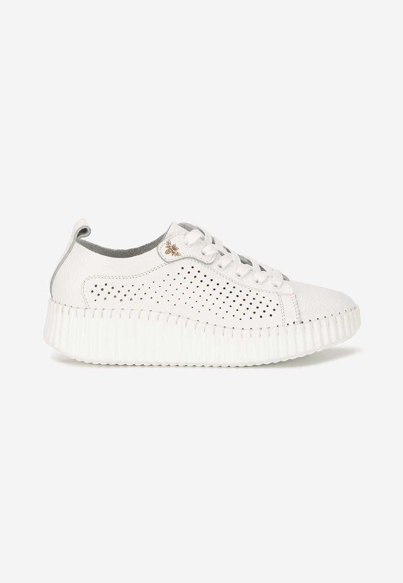 Sneakers dama piele Anaika albi
