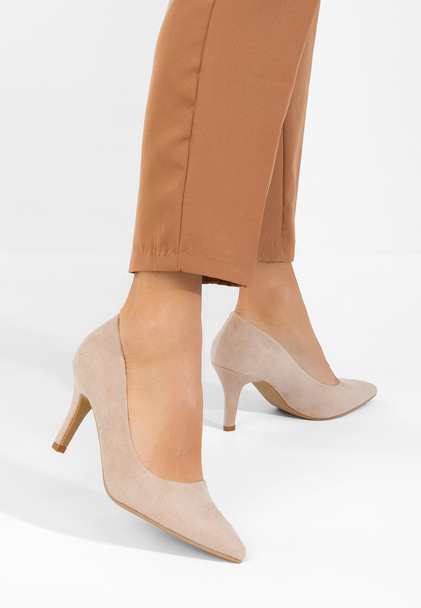 Pantofi cu toc Lyania bej