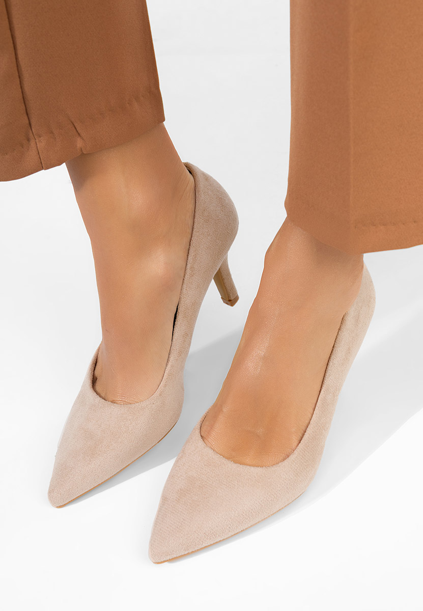 Pantofi cu toc Lyania bej