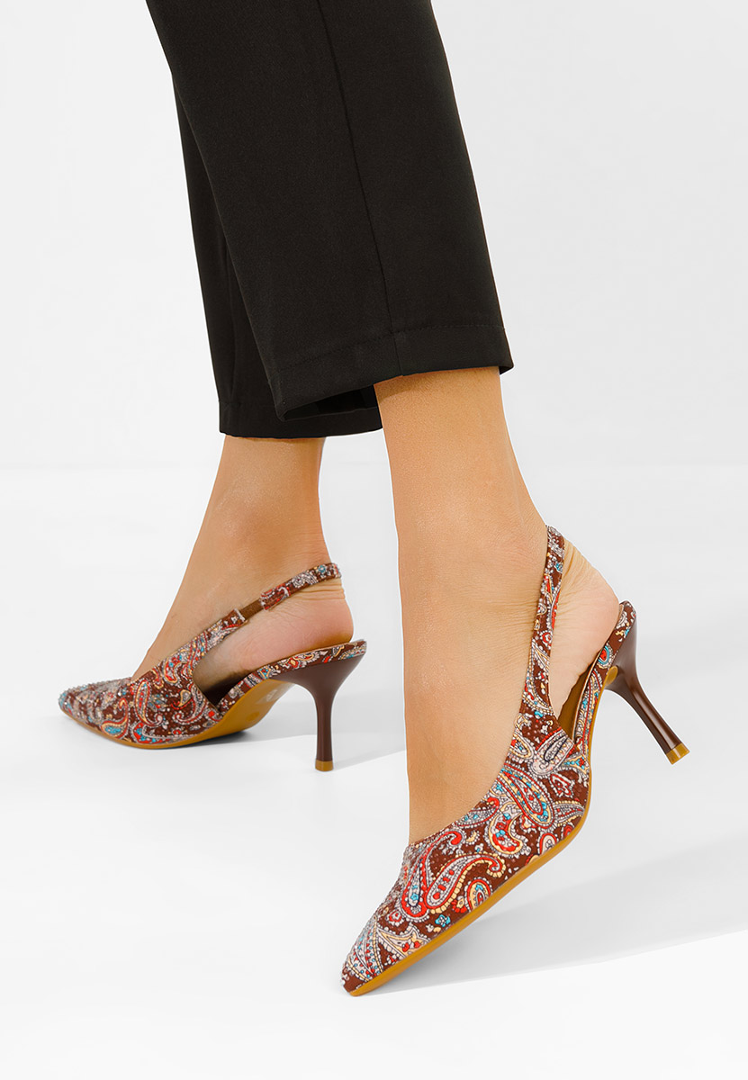 Pantofi slingback Ivorya maro