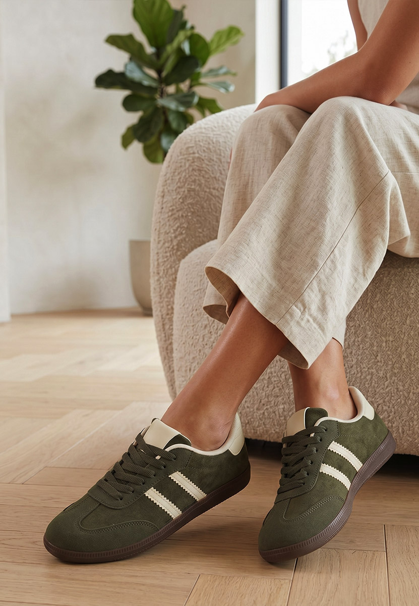 Sneakers dama Irenya verzi