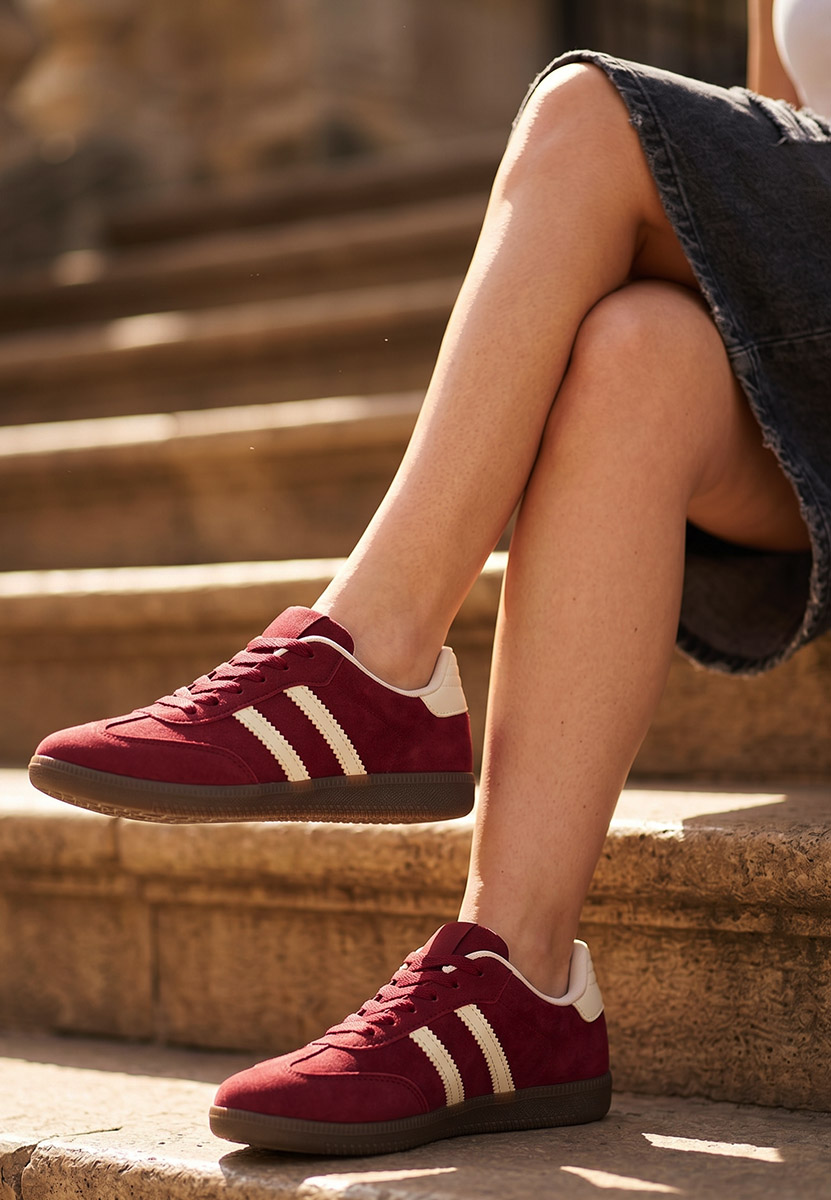 Sneakers dama Irenya grena