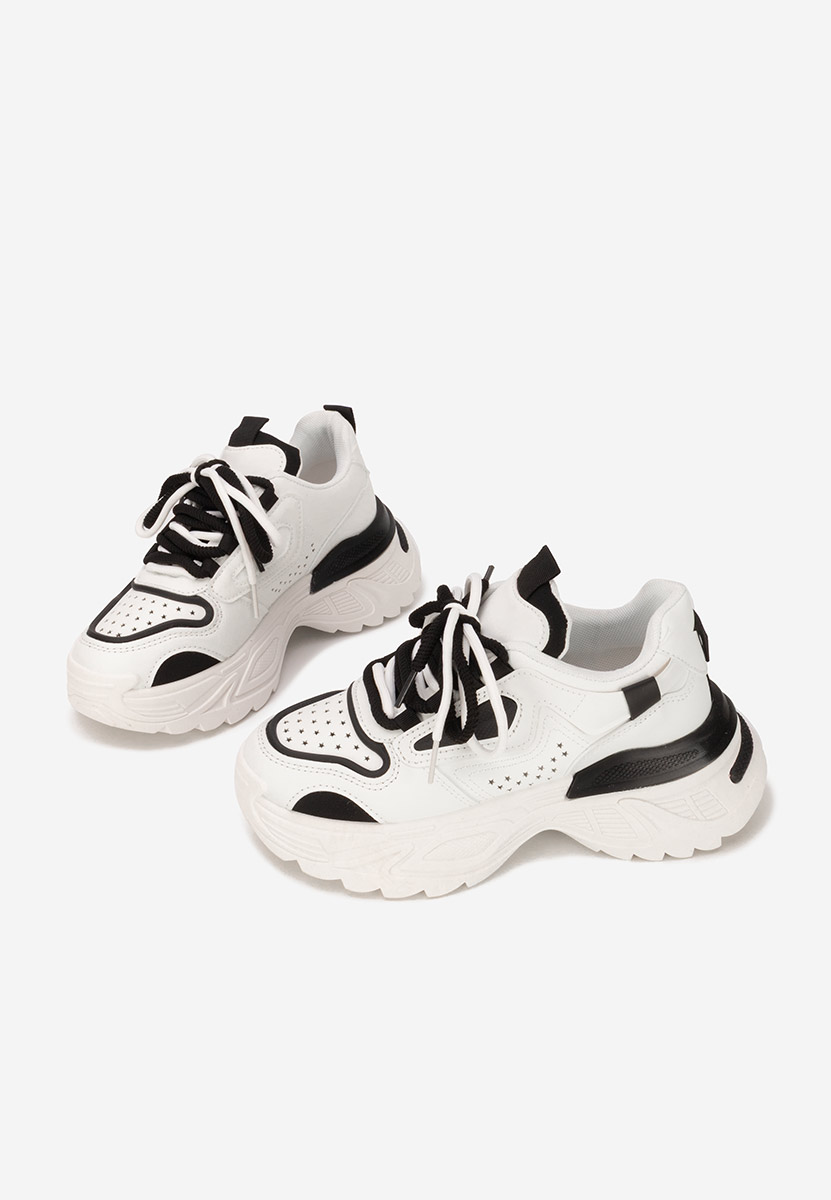 Sneakers cu platforma Dorathy V2 albi