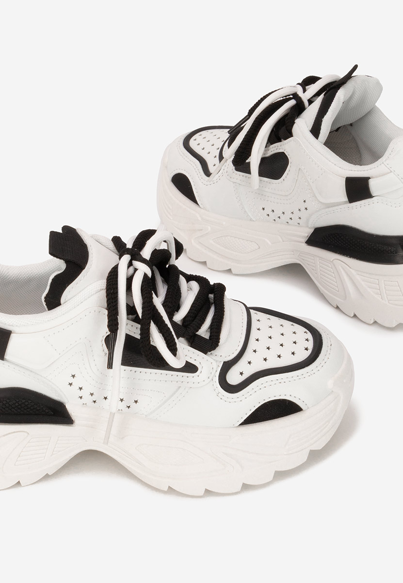 Sneakers cu platforma Dorathy V2 albi