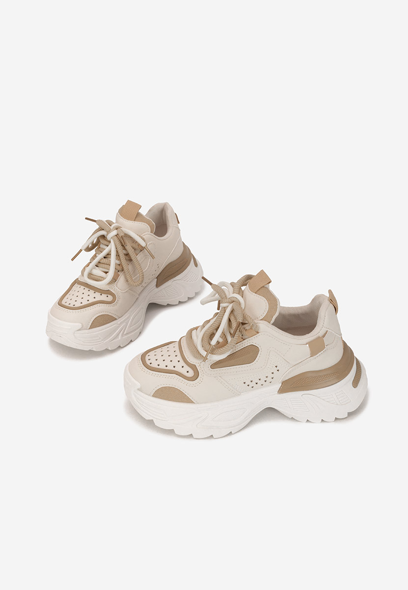 Sneakers cu platforma Dorathy bej