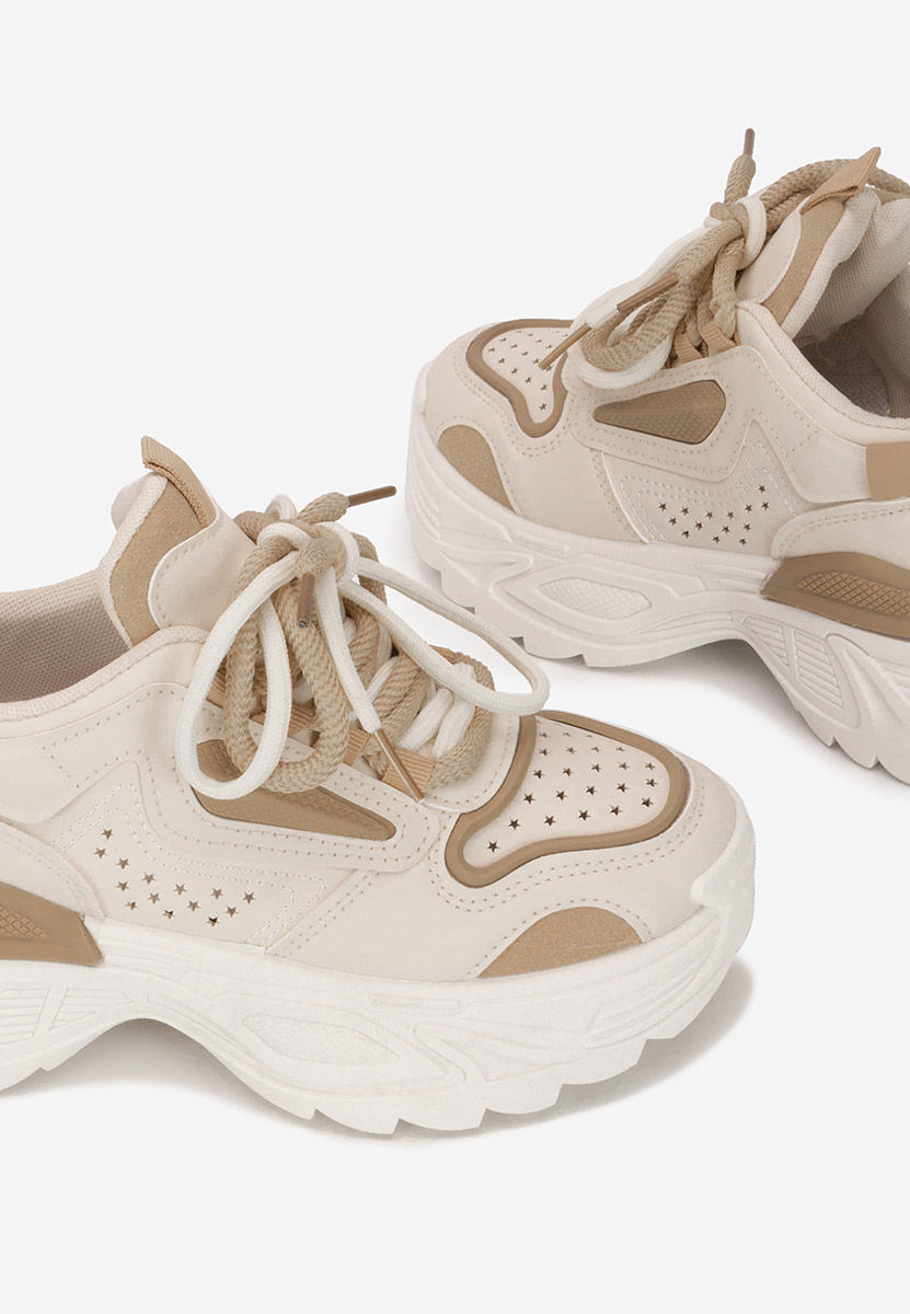 Sneakers cu platforma Dorathy bej