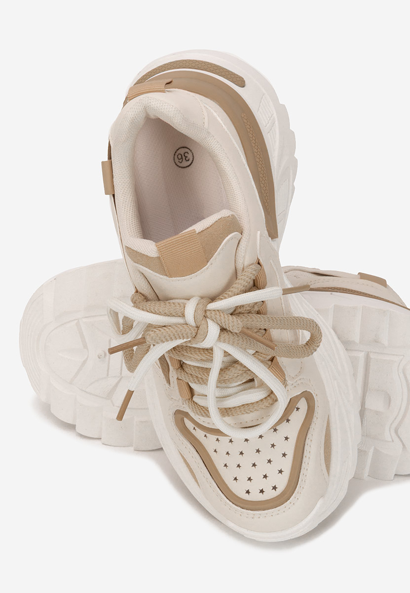Sneakers cu platforma Dorathy bej