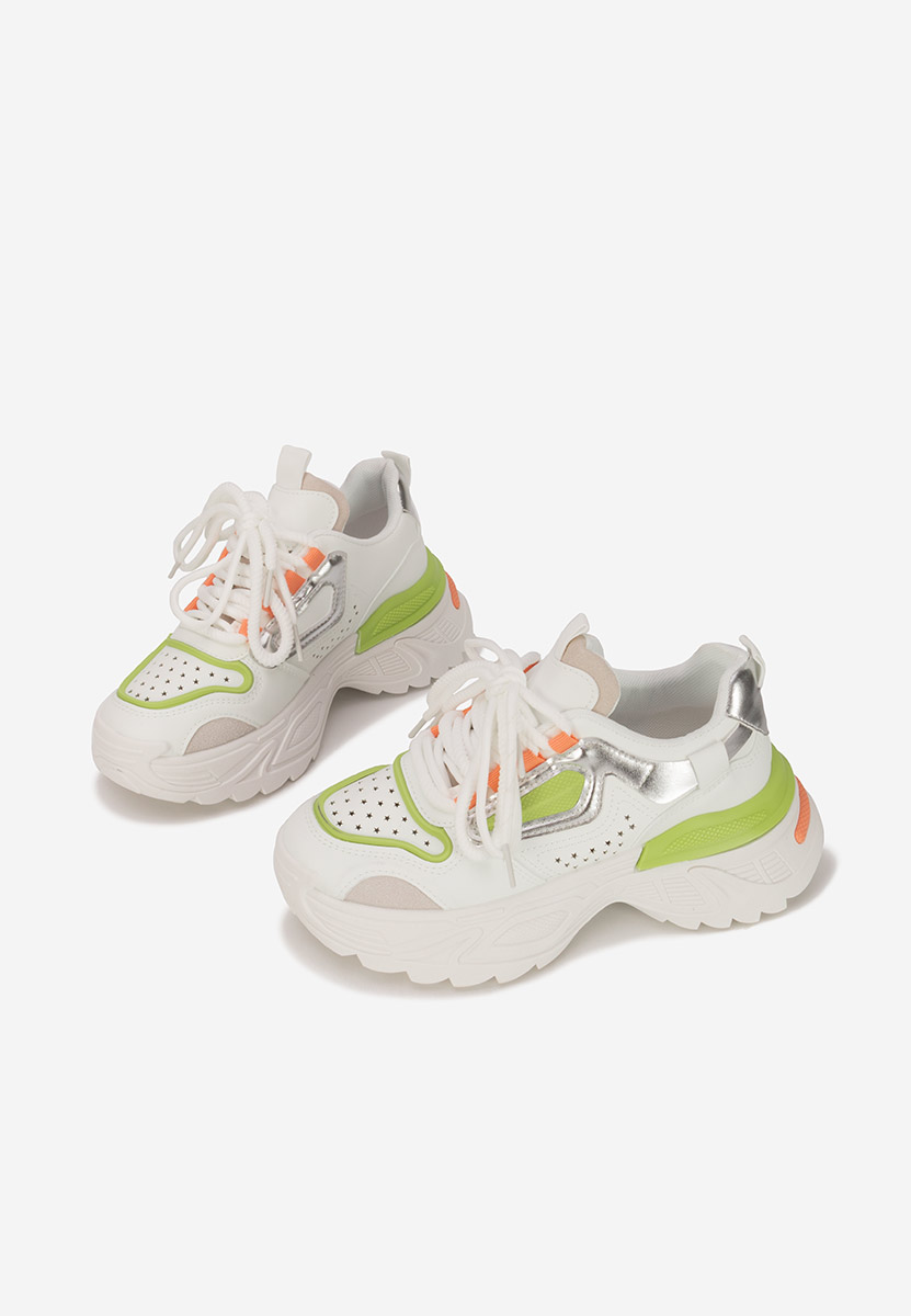 Sneakers cu platforma Dorathy V3 albi