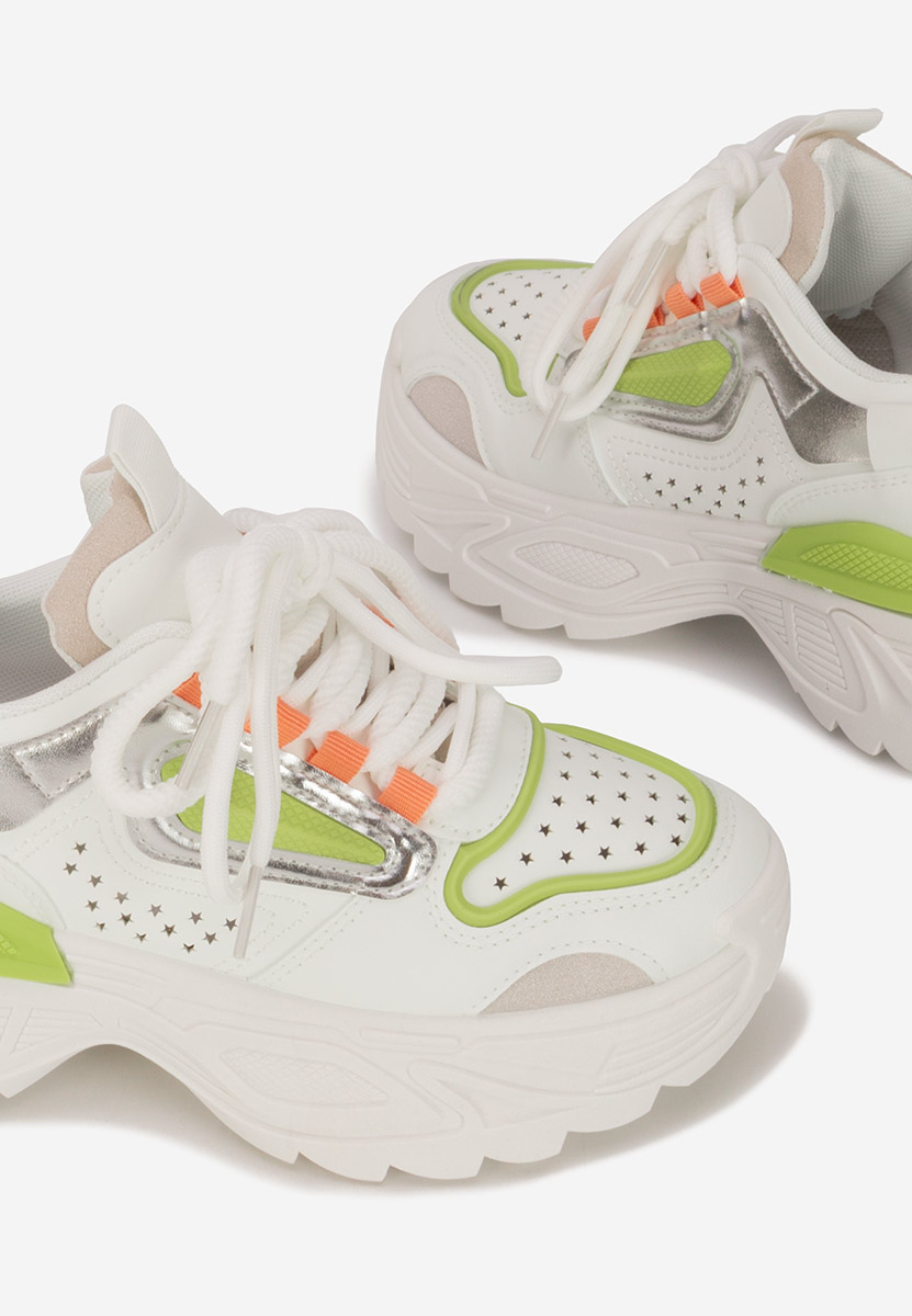 Sneakers cu platforma Dorathy V3 albi