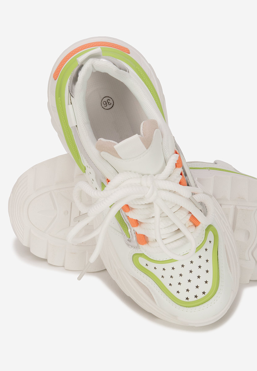 Sneakers cu platforma Dorathy V3 albi
