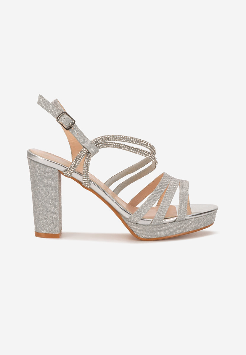 Sandale elegante Carlie argintii