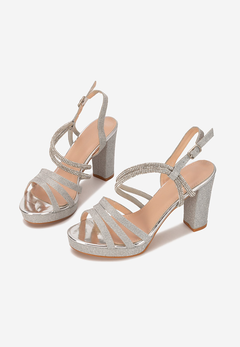 Sandale elegante Carlie argintii
